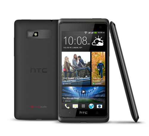 HTC Desire 600 вид с 3-х сторон черный цвет