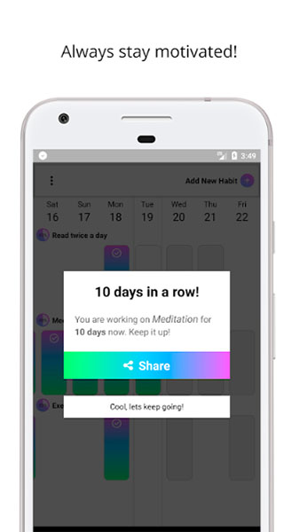 Топ-5 приложений для iOS и Android (21 - 27 января) - Habit — создавай привычки! (2)