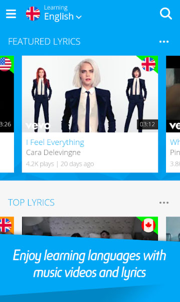 Топ-5 приложений для iOS и Android (7 - 13 января) - LyricsTraining Learn Languages (1)