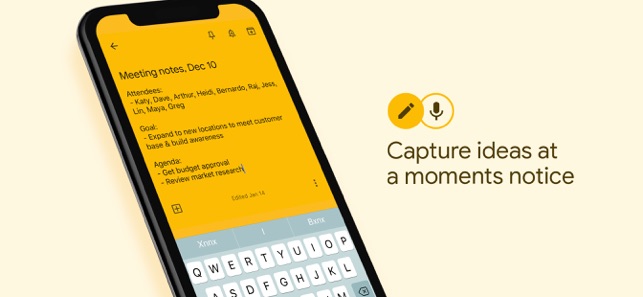 ТОП-5 приложений для iOS и Android (2-8 сентября) - Google Keep - Фото 1