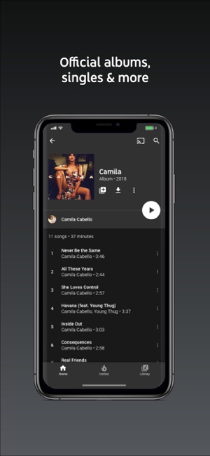 ТОП-5 приложений для iOS и Android (18-24 ноября) - YouTube Music - Фото 1