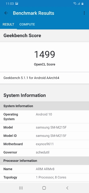 Обзор Samsung Galaxy M21 – Тест3