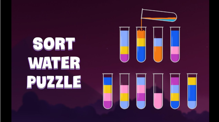 Арт офлайн-гри Water Sort Puzzle