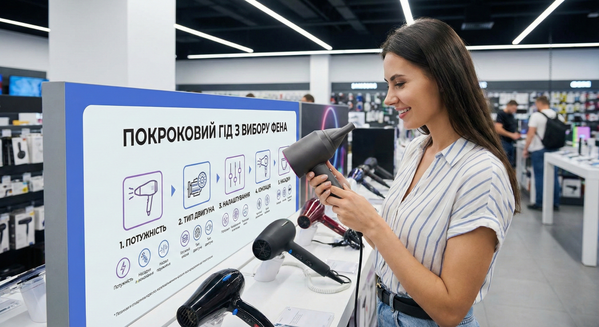 Як обрати фен: покроковий гід для покупців