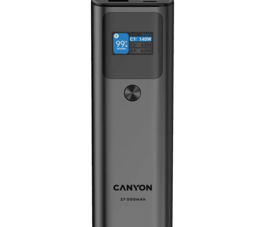 Power Bank CANYON PB-2010 TFT 27000 mAh 97.2Wh PD140W QC 3.0