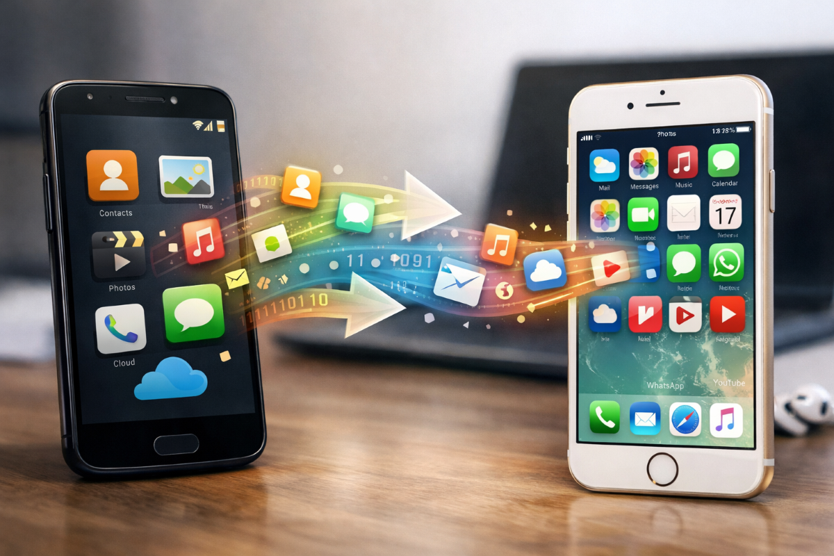 Як перенести дані з Android на iPhone