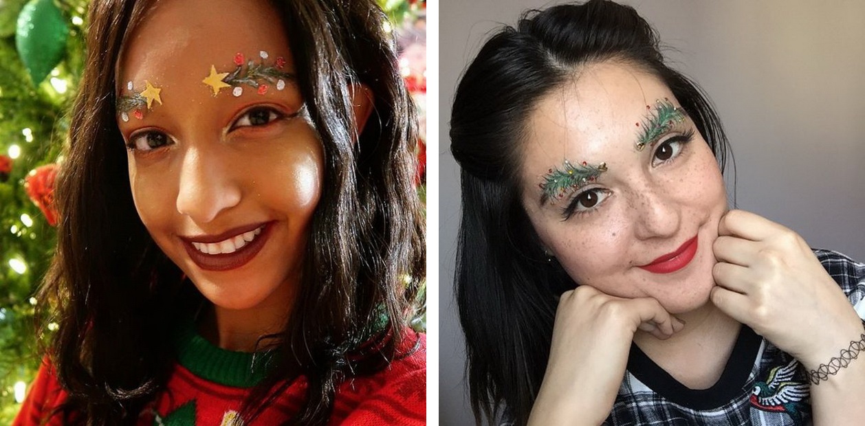 Брови-елочки-тренды Инстаграм фото 3