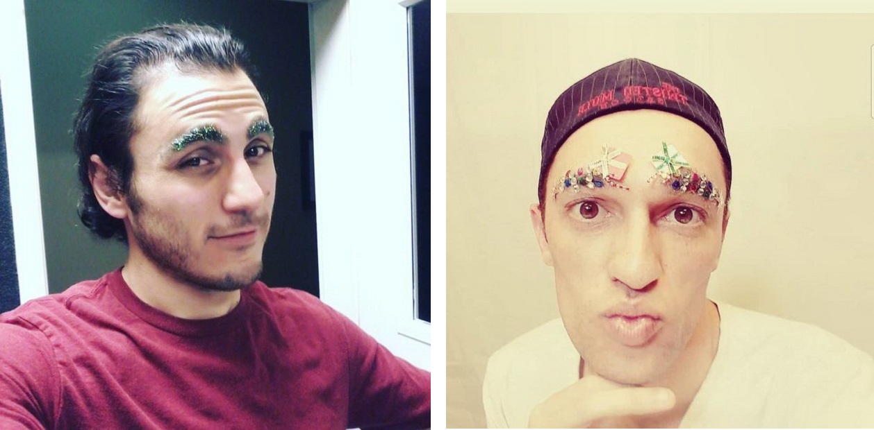 Брови-елочки-тренды Инстаграм фото 7