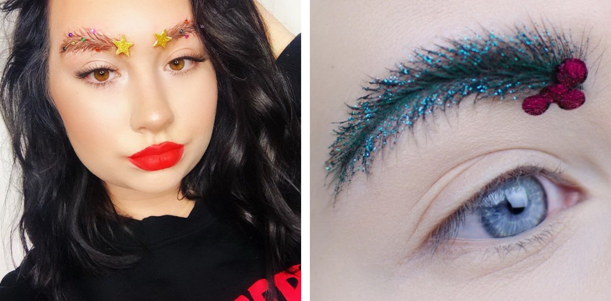 Брови-елочки-тренды Инстаграм фото 8