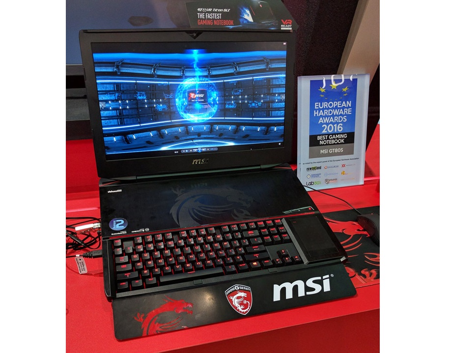 Computex-2016-стенд MSI ноутбуки фото с мероприятия 