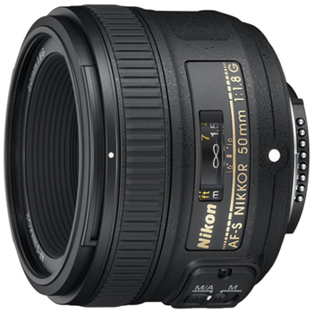Nikkor AF-S 50mm f1.8G - вид сбоку Nikkor AF-S 50mm f1.8G - вид сбоку