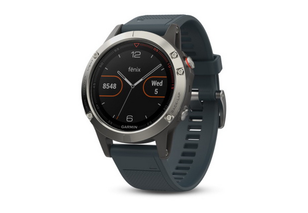 Garmin fenix 5 Silver with granite blue band-photo 1