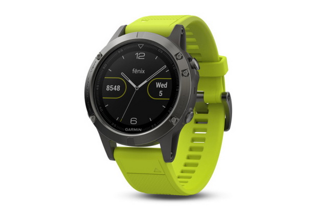 Garmin fenix 5 Slate grey with amp yellow band-photo 1