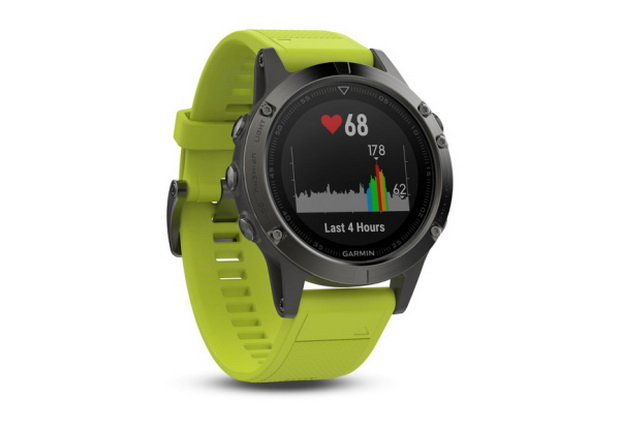 Garmin fenix 5 Slate grey with amp yellow band-photo 2