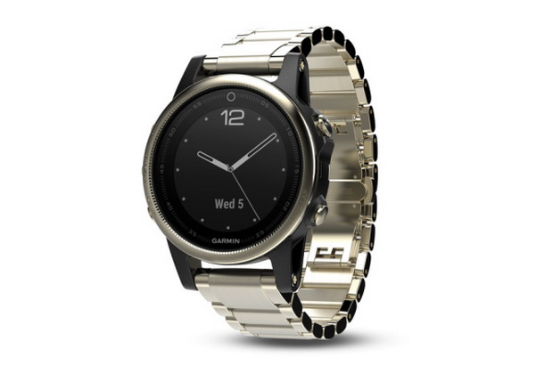 Garmin fenix 5S Sapphire Champagne with metal band-photo 1