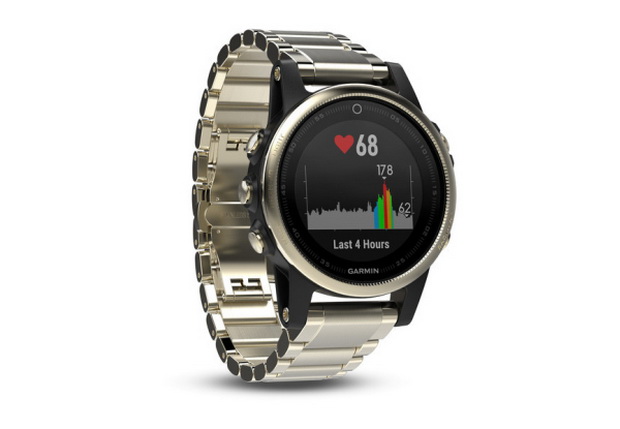 Garmin fenix 5S Sapphire Champagne with metal band-photo 2