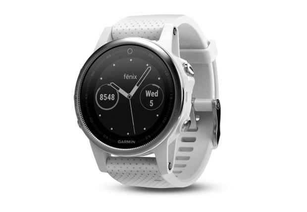 Garmin fenix 5S Silver with Carrara white band-photo 1
