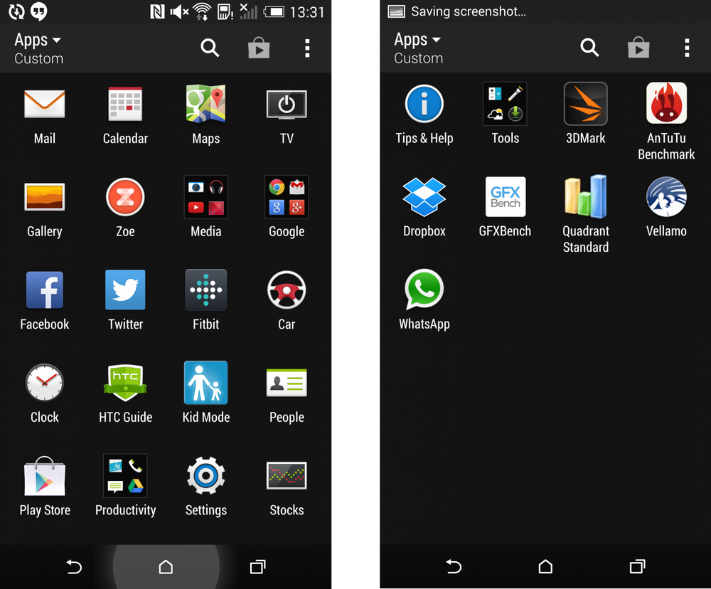 HTC One (M8)-главное меню  HTC One (M8)-главное меню