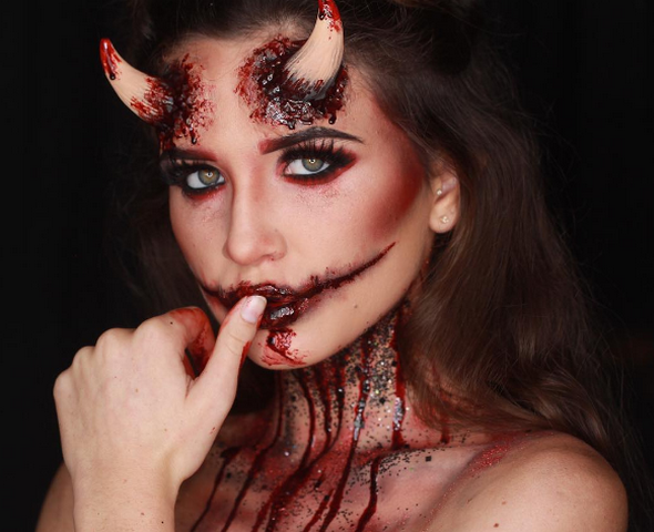 Halloween-макияж иллюзии фото 9