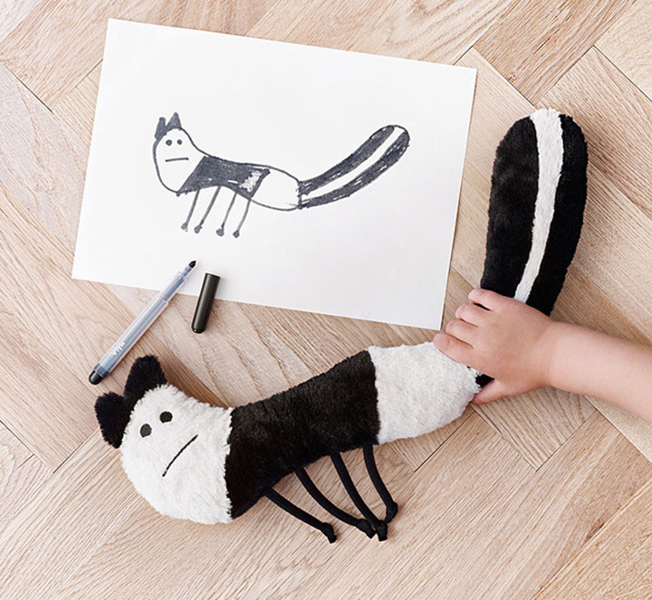 IKEA-воссоздание мягких игрушек из рисунков детей фото 4