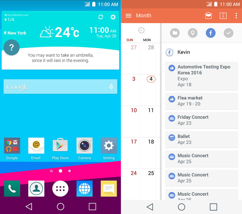 LG G4 Интерфейс