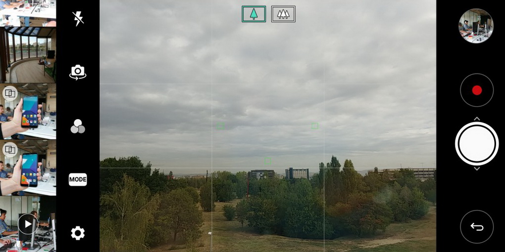 LG V30-камера интерфейс скриншот 1