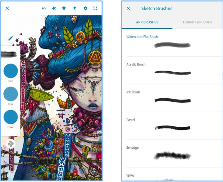 Лучшие Android-приложения 2017 года по версии Google - Adobe Photoshop Sketch 