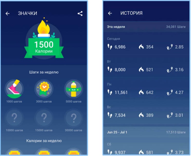 Лучшие Android-приложения 2017 года по версии Google - Шагомер 