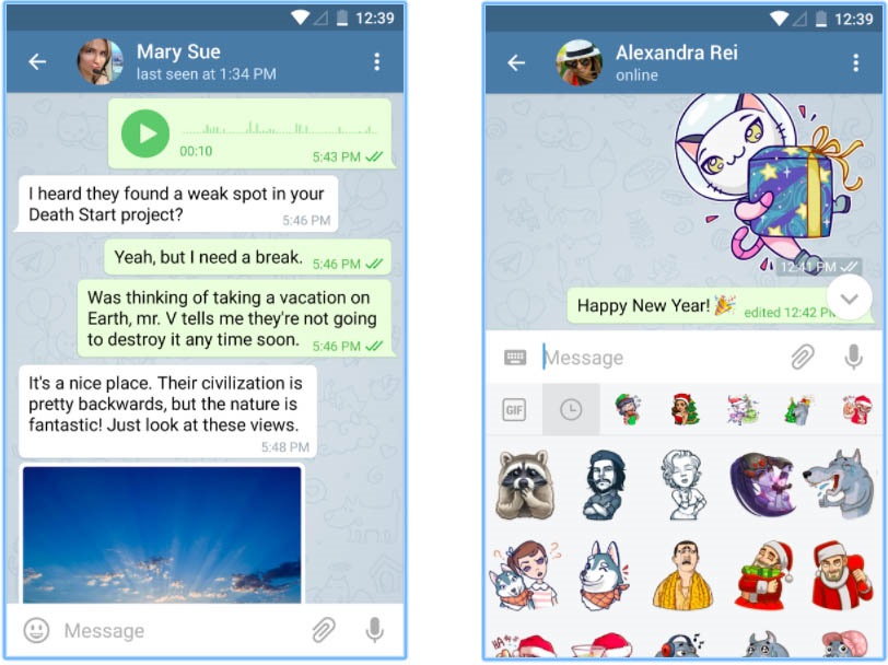 Лучшие Android-приложения 2017 года по версии Google - Telegram 