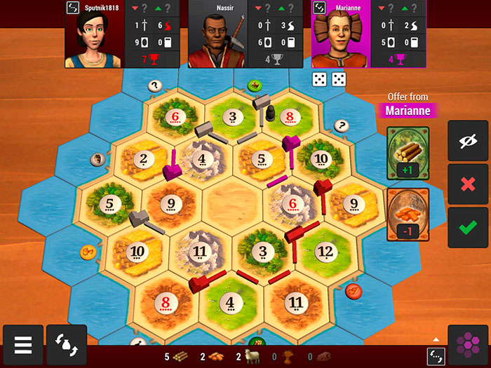 Лучшие настольные игры для iPhone и iPad - Catan Universe (3)