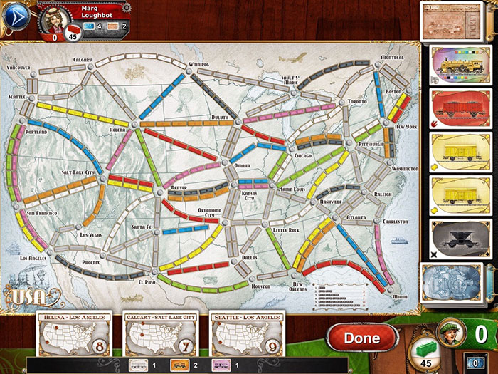 Лучшие настольные игры для iPhone и iPad - Ticket to Ride (1)