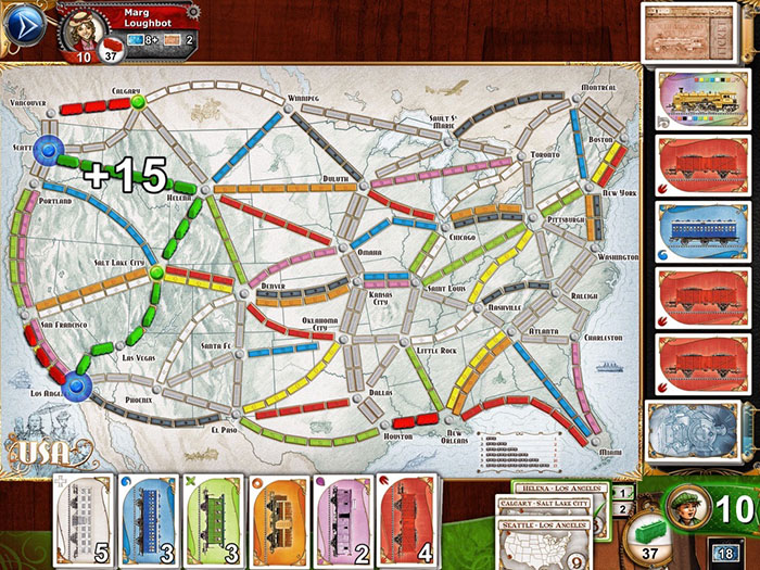 Лучшие настольные игры для iPhone и iPad - Ticket to Ride (2)