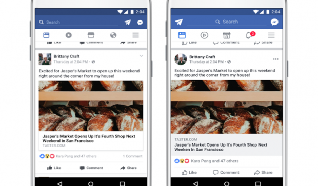 Новый облик Facebook