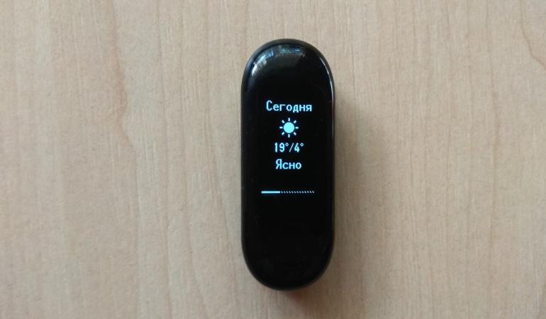 Обзор Mi Band 3 – Погода