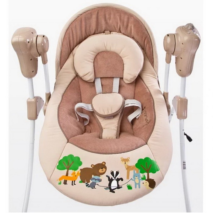 Шезлонг Caretero Forest-beige