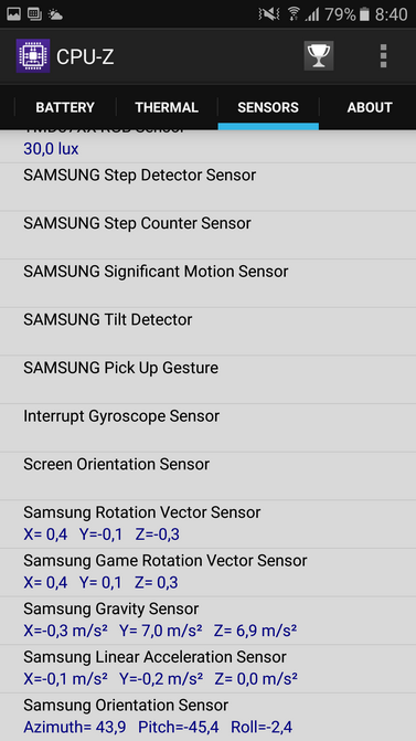 Samsung Galaxy A5 2017- Аппаратная база Скриншот