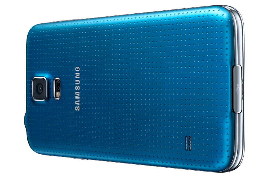 Samsung Galaxy S5 Duos G900FD Blue-задняя панель