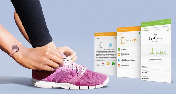 Samsung Smart Charm-фитнес-трекер для спорта Samsung Smart Charm-фитнес-трекер для спорта