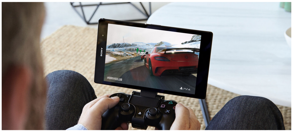 Sony Xperia Tablet Z3 Compact-с контроллером для PS4 Sony Xperia Tablet Z3 Compact-с контроллером для PS4