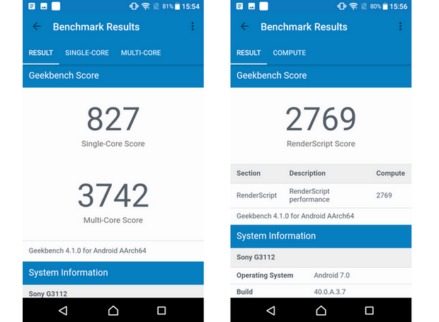 Sony Xperia XA1-бенчмарк 3