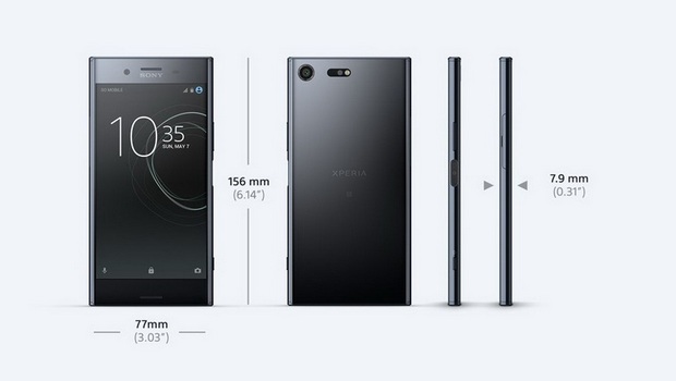 Sony Xperia XZ Premium-размеры корпуса фото 2
