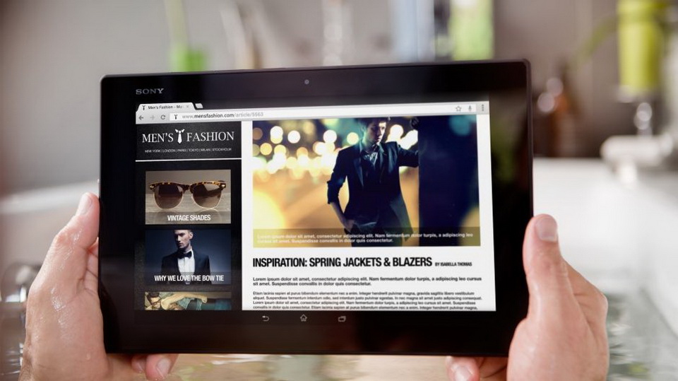 Sony Xperia Z2 Tablet-имиджевая картинка  Sony Xperia Z2 Tablet-имиджевая картинка