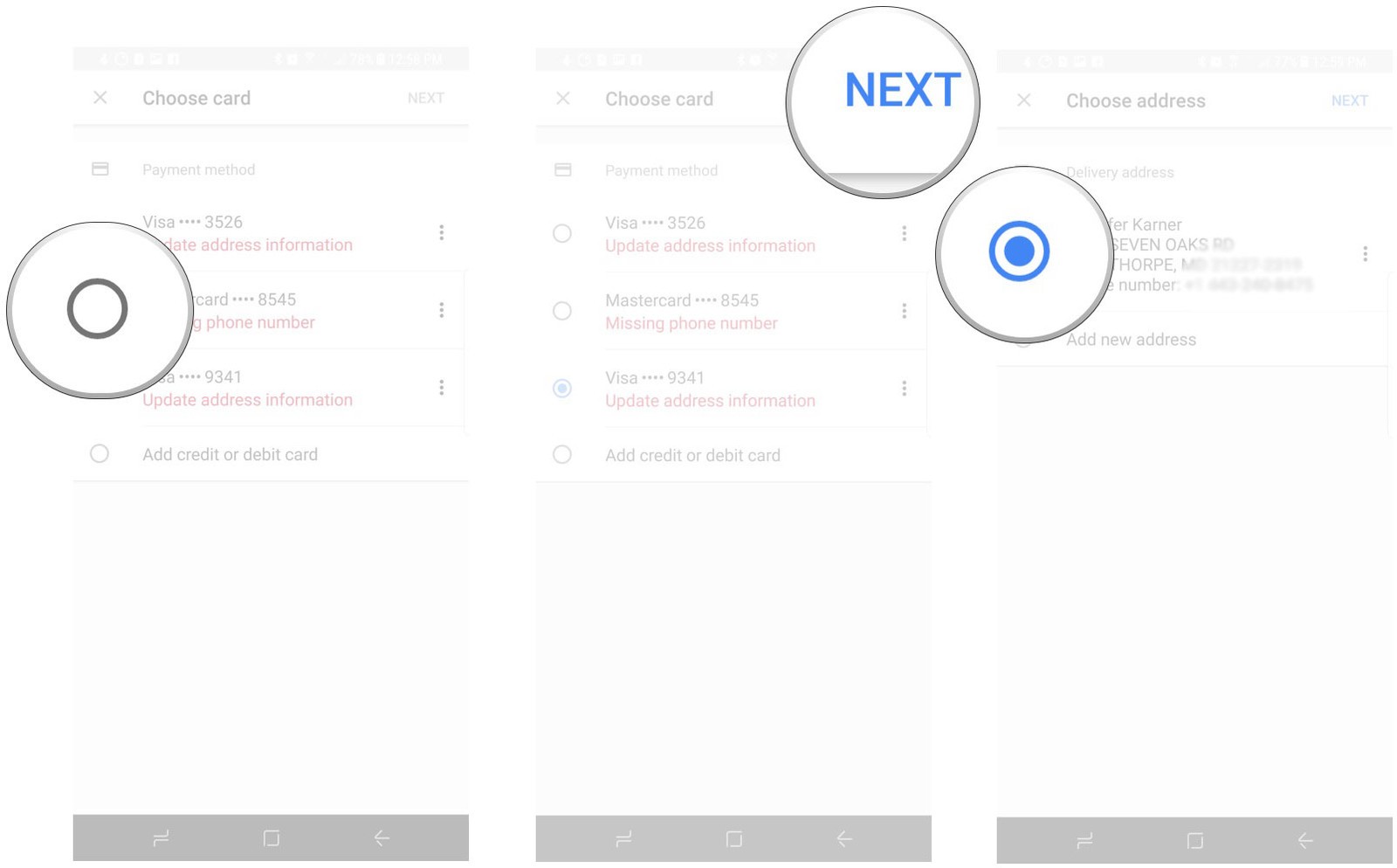 Совершение покупок2