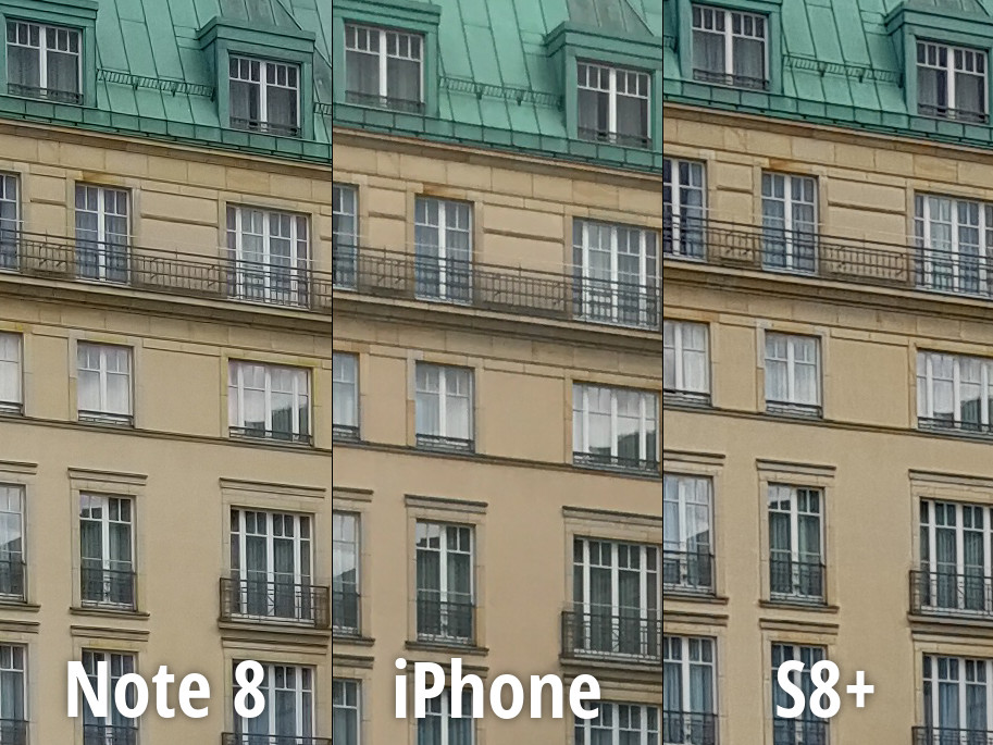 Сравнение камер Samsung Galaxy Note 8, iPhone 7 Plus и Galaxy S8 Plus – сцена 2