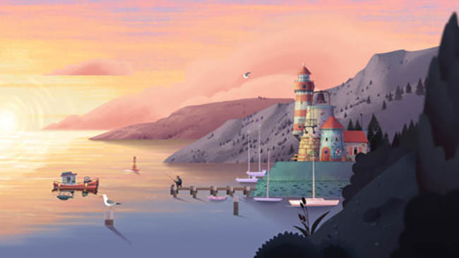 Топ-10 красочных игр для iPhone X - Old Man's Journey (1)