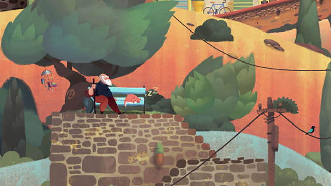 Топ-10 красочных игр для iPhone X - Old Man's Journey (2)