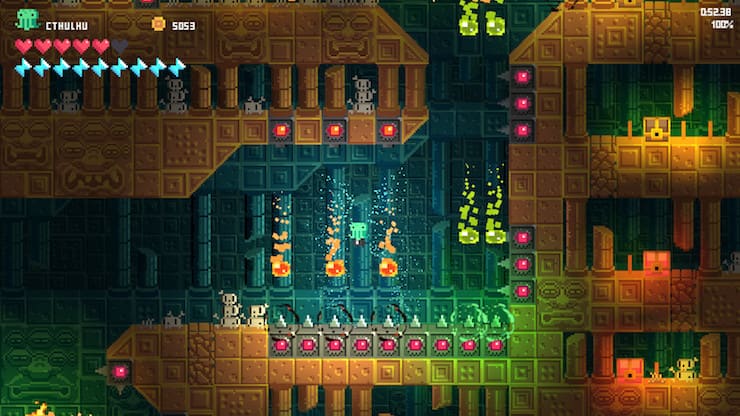 Топ-10 лучших игр и приложений для iOS и Android за июнь 2018 г. - Temple of Spikes (3)