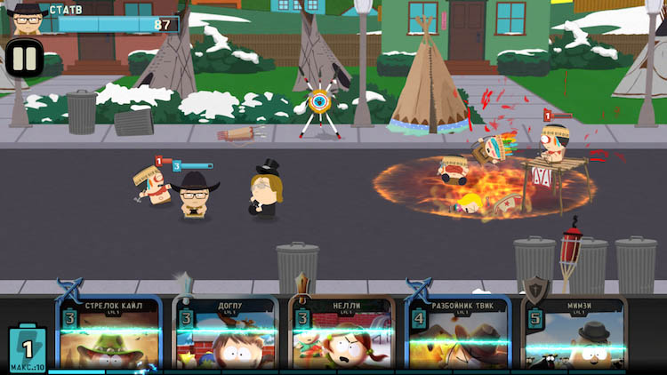 Топ-10 лучших игр и приложений для iOS и Android за ноябрь 2017 г. - South Park Phone Destroyer™ (3)