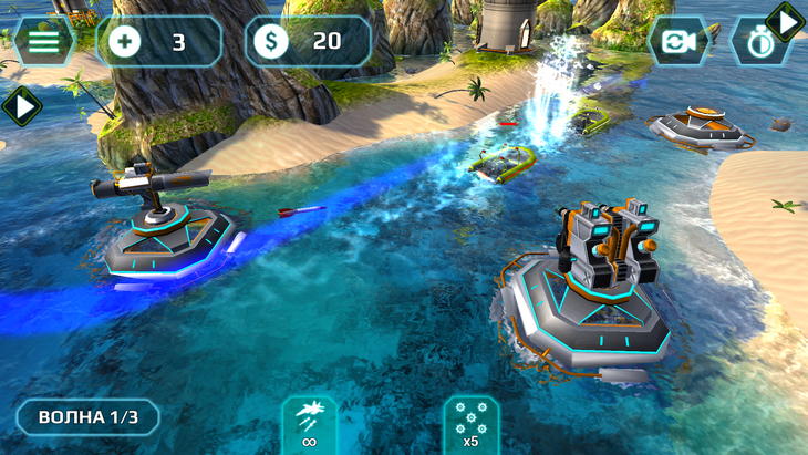 Топ-10 приложений для iOS и Android (1 - 7 января) - Naval Storm TD (2)