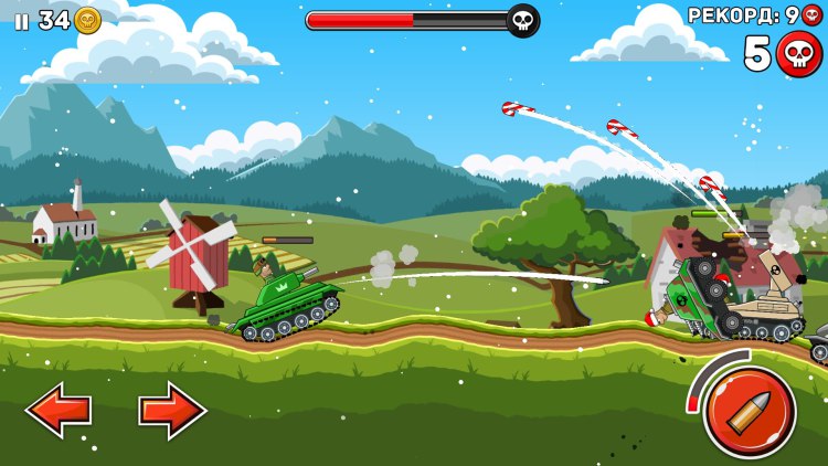 Топ-10 приложений для iOS и Android (18 - 24 декабря) - Hills of Steel (3)